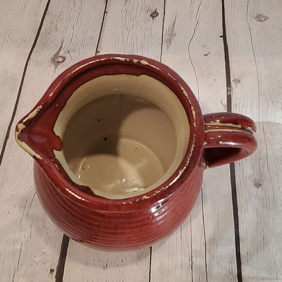 Large red ceramic pitcher - Picture 2 of 4